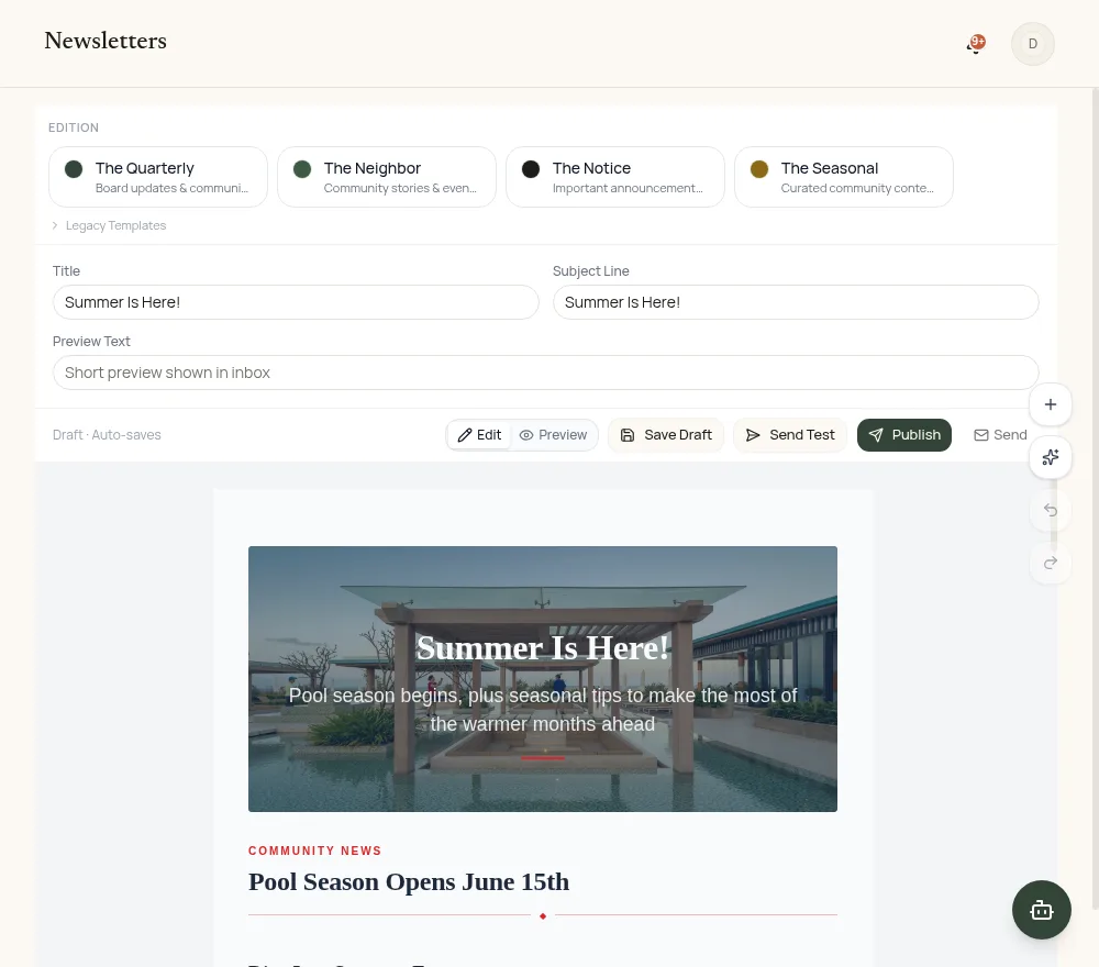 AI newsletters preview