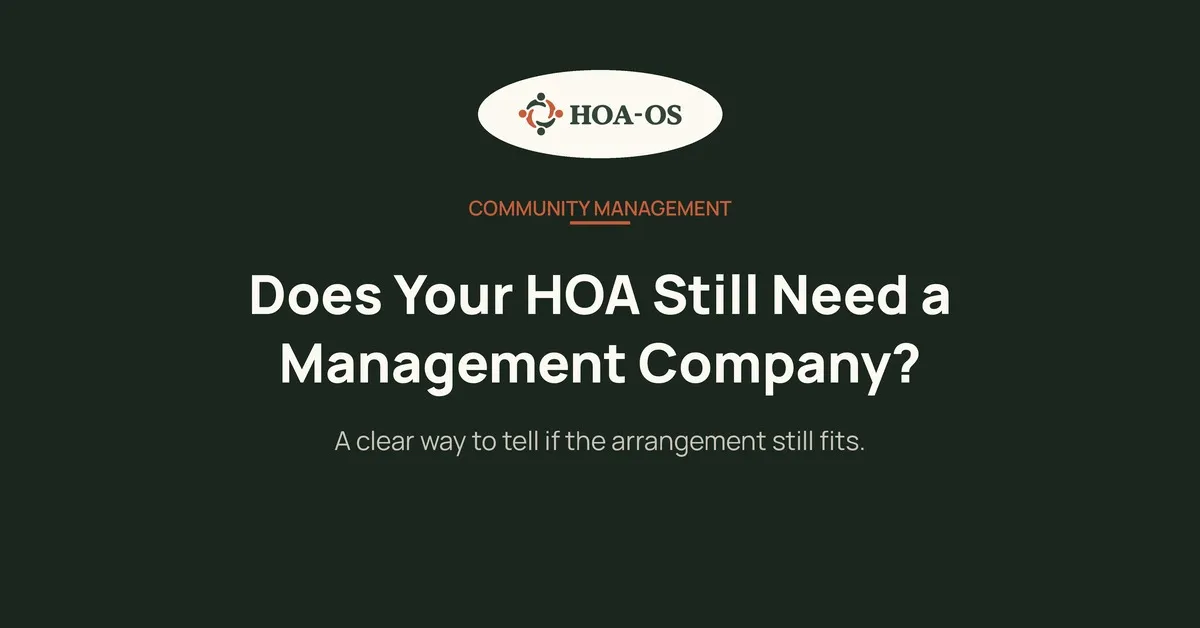Does Your HOA Still Need a Management Company?