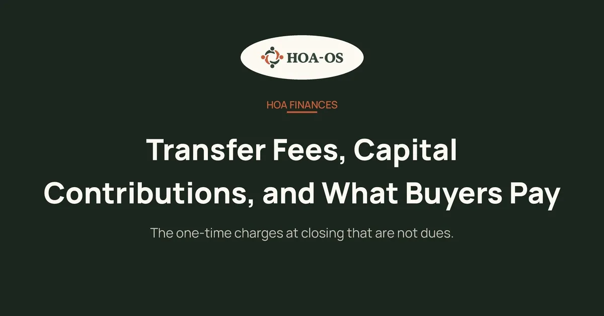 Transfer Fees, Capital Contributions, and What Buyers Pay