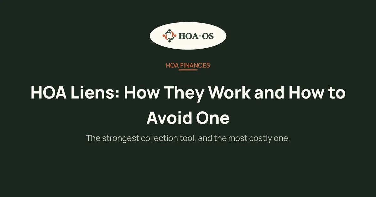 HOA Liens: How They Work and How to Avoid One