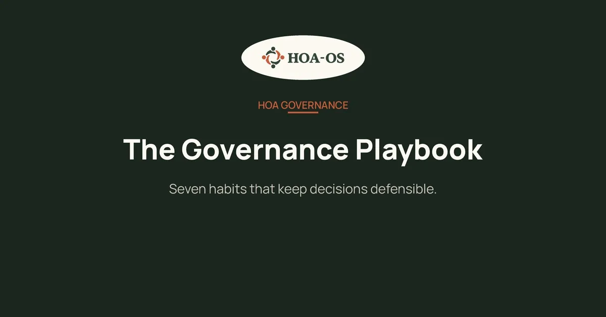 Elections and Meetings That Hold Up: The Governance Playbook