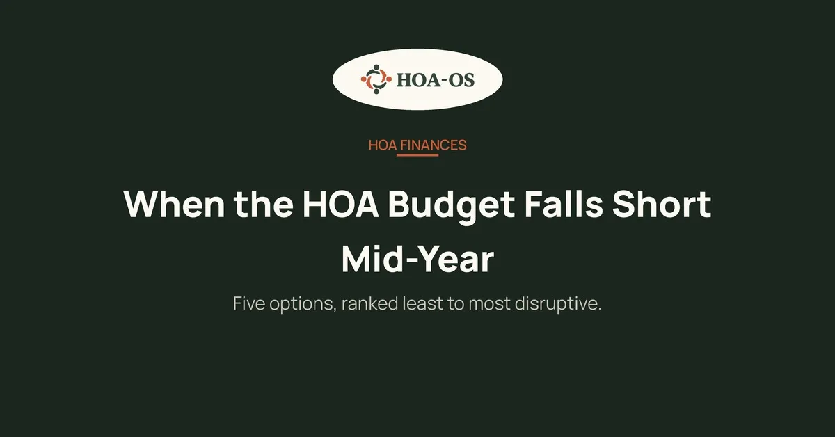HOA Budget Deficit: What to Do When You Fall Short