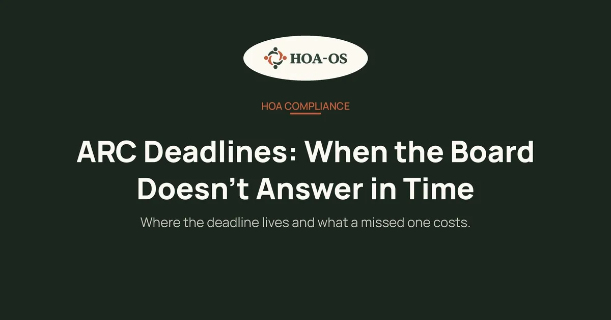 ARC Deadlines: When the Board Doesn't Answer in Time