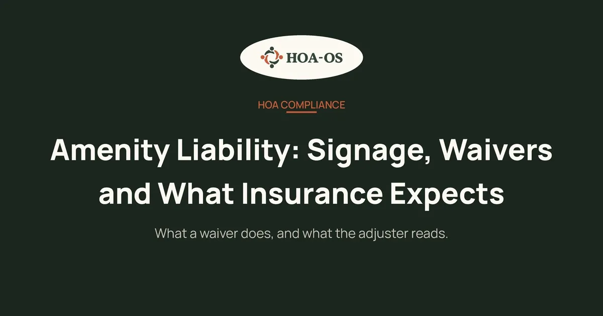 Amenity Liability: Signage, Waivers and What Insurance Expects