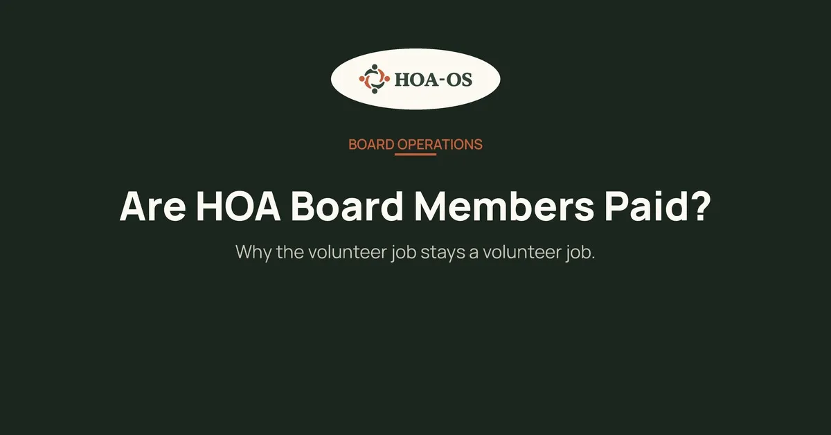 Are HOA Board Members Paid? (And Should They Be?)