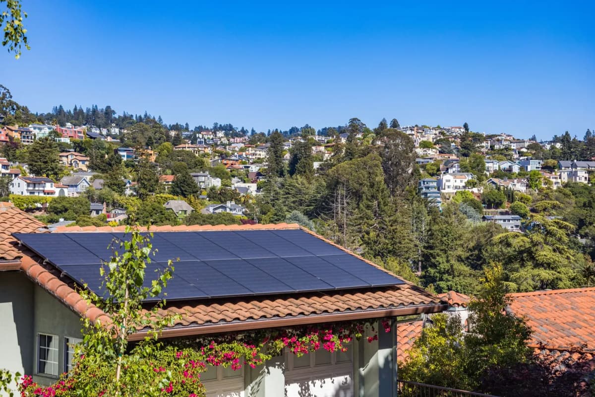 Rooftop solar on a home in a covenant community