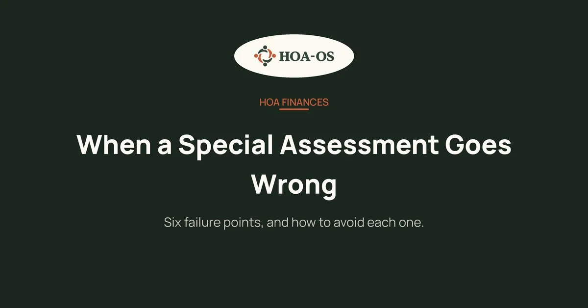 What Happens When a Special Assessment Goes Wrong